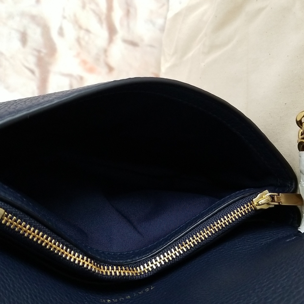 New Tory Burch Kira Leather Wallet-On-Chain - Picture 8 of 12